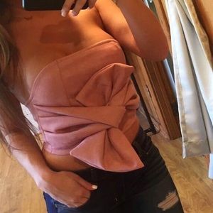 Pink crop top